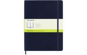 Moleskine Notizbuch Classic XL Saphier blanko, Softcover, 192 Seiten