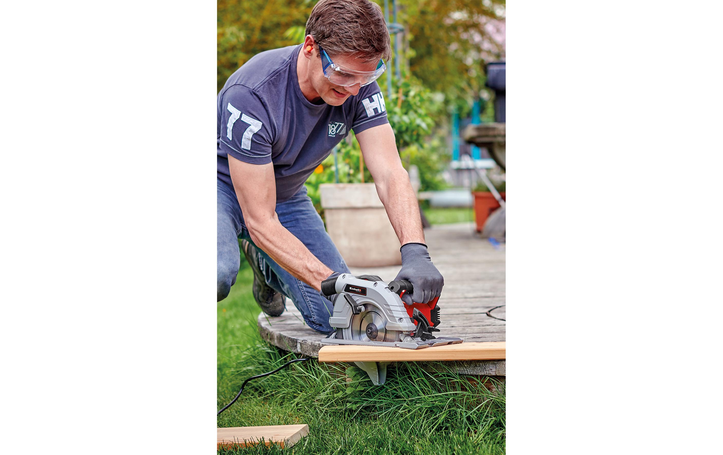 1267204_4 - Mediatech Einhell Handkreissäge TE-CS 190/1 Einfache, werkzeuglose Einstellung