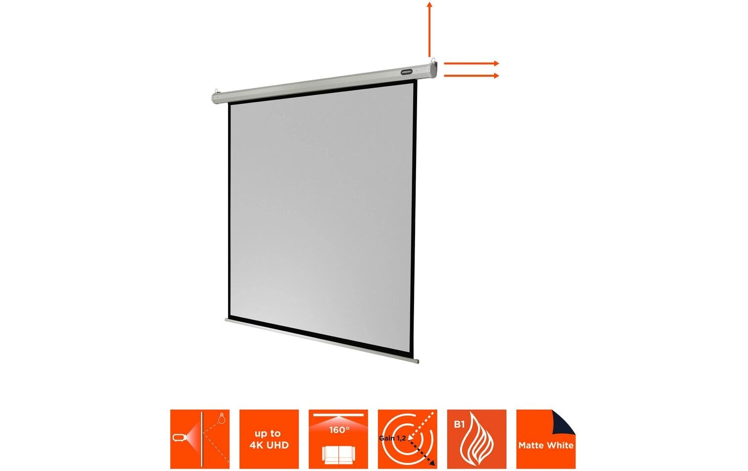 126795_3 - Mediatech Celexon, Motor Economy, Leinwand, 1:1 elektrisch, 180x180cm