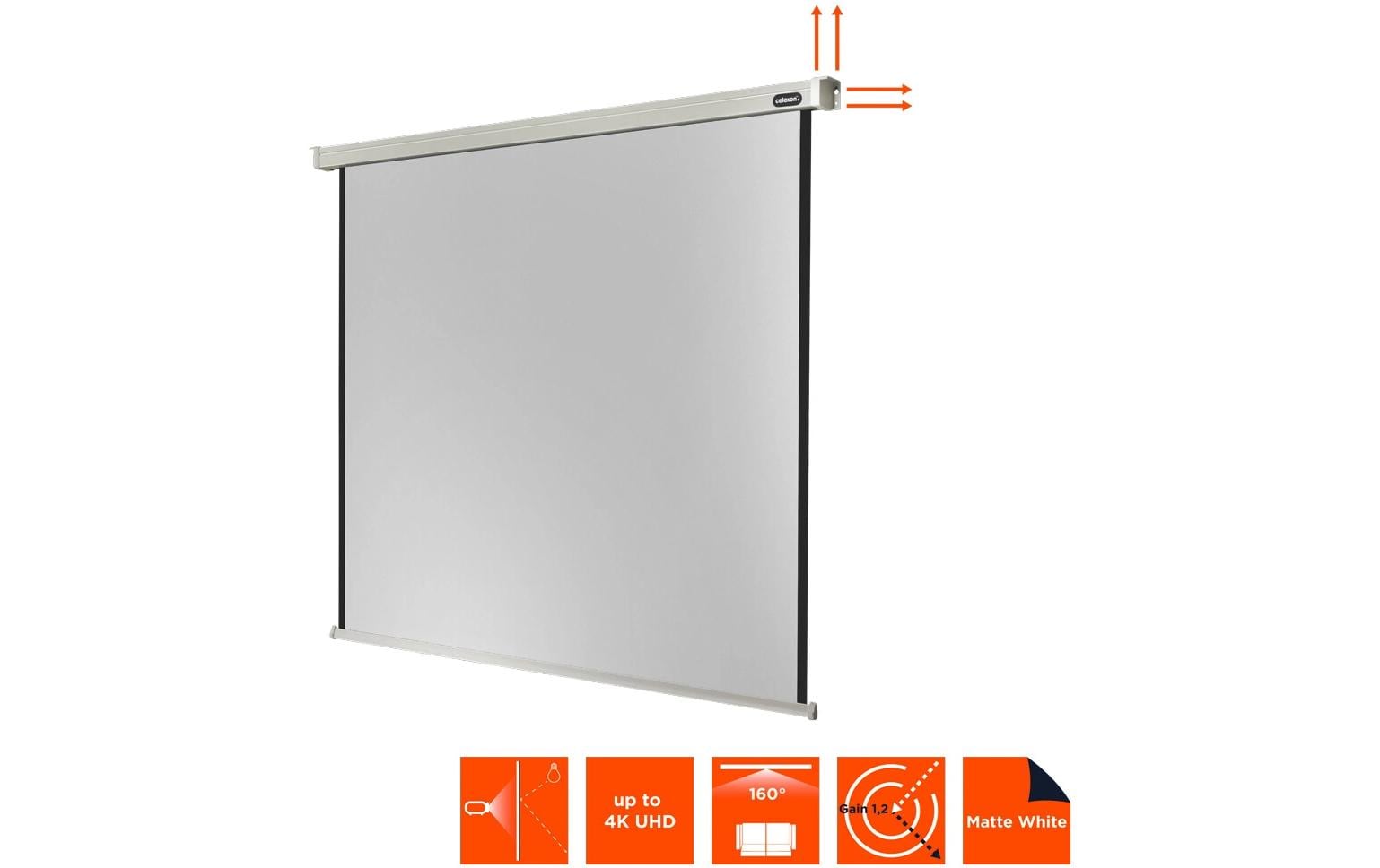126817_2 - Mediatech Celexon, Motor Professional, Leinwand, 1:1 elektrisch, 180x180cm