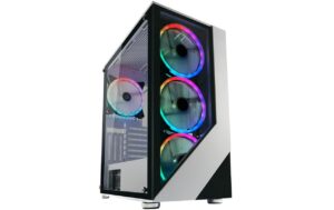 Lc-Power Midi Tower LC-803W-ON 3x 2.5. 1x 3.5 intern