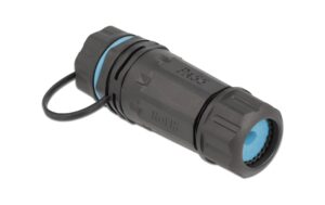 Delock Cat.6A mit Gehäuse&Verschlusskappe RJ45 zu RJ45 Buchse, wasserfest, blau kaufen Schweiz | Mediatech.ch