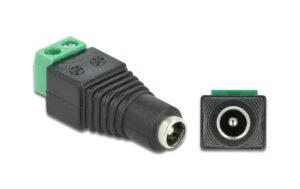 Delock Adapter DC, 5,5 x 2,1mm Buchse Terminalblock, 2 Pin