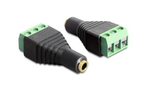 Delock Adapter Klinke Buchse 3.5mm Terminalblock, 3 Pin