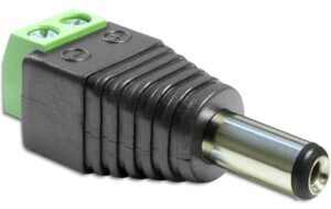 Delock Adapter DC, 5,5 x 2,5mm Stecker Terminalblock, 2 Pin