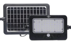 Brennenstuhl Solar LED-Strahler Schwarz outdoor, Solarmodul