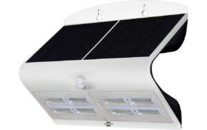 Brennenstuhl Solar-LED-Wandleuchte SOL 800 mit Bewegungsmelder, IP65, weiss