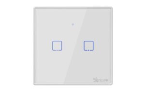 1271356 - Mediatech SONOFF WiFi-RF-Lichtschalt 2-fach T2EU2C-TX DIY 230V 2A 480W LED300W pro Kontakt weiss kaufen Schweiz | Mediatech.ch