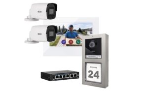 Abus ModuVis Set M + Video Video-Türsprechanlage, 7 Teilig + 2 Kameras