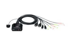 Aten CS22H USB 4K KVM Switch, 2-Port Bus-Stromversorgung, HDMI, HDCP 2.2 konform