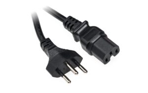 Apparatekabel C15/Typ12, 2m schwarz, H05VV-F 3G 1.0mm2