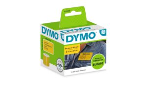 Dymo Versand-Etiketten 54x101mm, gelb 1 Rolle à 220 Etiketten, schwarz auf gelb