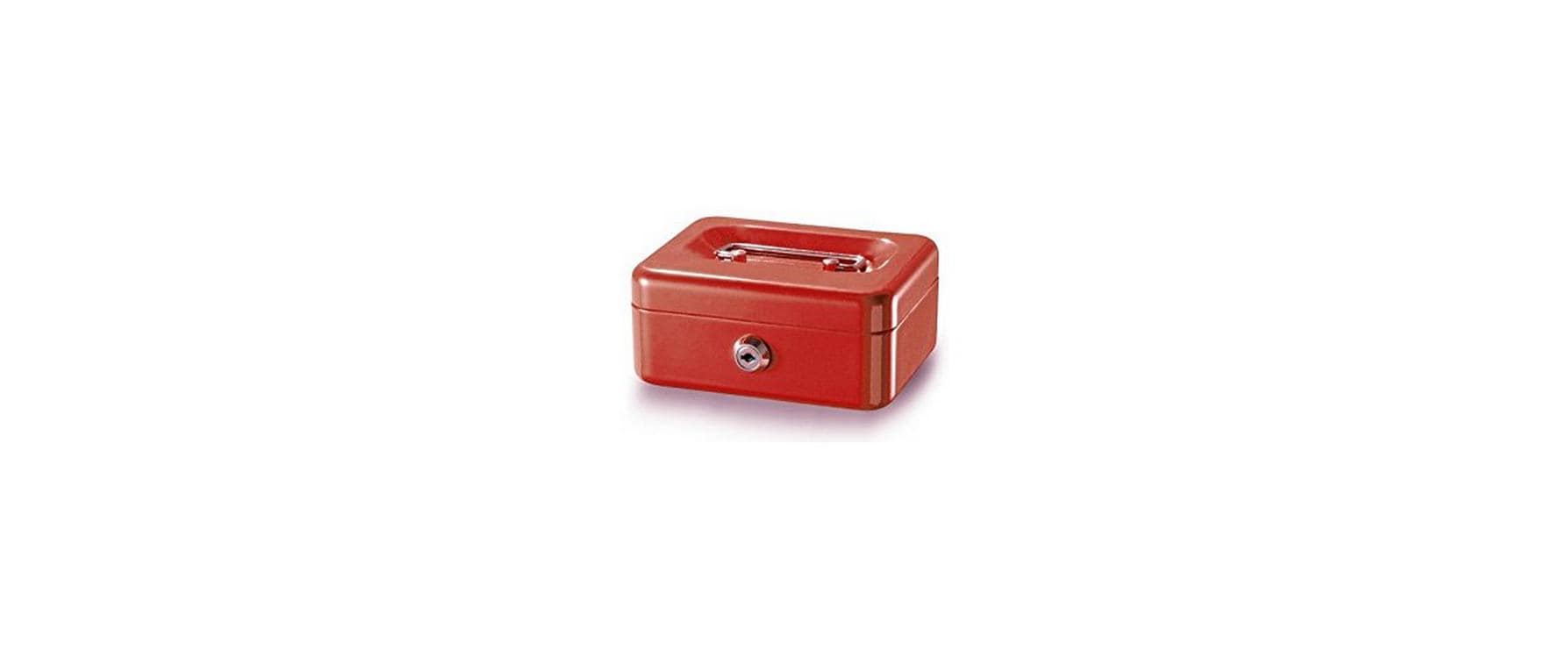 Rieffel Geldkasette mit Münzfach 15.3x12x7cm, rot kaufen Schweiz | Mediatech.ch