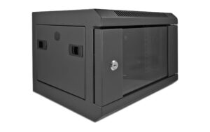 Delock 10 Netzwerkschrank mit Glastür 4 HE schwarz