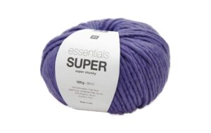 RICO Essentials Super Super Chunky violett 100 g, 90 m,  50 % WO, 50 % PAN