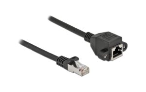 Delock Verlängerungskabel: S/FTP RJ45-RJ45 Stecker zu Buchse, Cat.6A, 3m, schwarz kaufen Schweiz | Mediatech.ch
