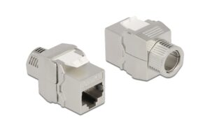 Delock Keystone Modul RJ45 zu LSA, Cat.6A RJ45 Buchse zu LSA, werkzeugfrei, geschirmt kaufen Schweiz | Mediatech.ch