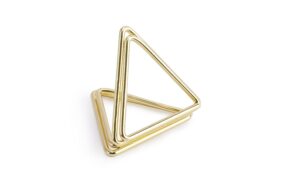 Partydeco Tischkartenhalter Triangel gold, 2.3 cm, 10 Stück