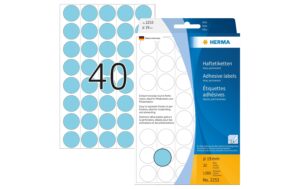 Herma Vielzwecketiketten 2253 blau 1280 Etiketten, A4, 32 Blatt, 19 mm