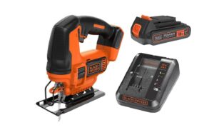 Black+Decker Pendelhubstichsäge, 18V Kit mit Gratis-Akku und Ladegerät