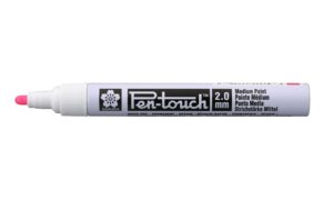Sakura Lackmarker Pen-Touch Mittel 2.0mm Wasserfest, Lichtbeständig, Flou Pink