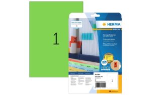Herma Universal Etiketten 4424 A4, grün, 20 Etiketten / 20 Blatt