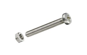 Krafter Gewindeschrauben Liko mit Muttern M 6x 50 mm DIN 7985 A2 Edelstahl rf 2 ST