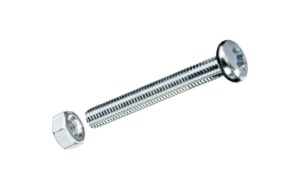 Krafter Gewindeschrauben Liko mit Muttern M 6x 80 mm DIN 7985 Stahl blau vz 2 ST