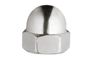Krafter Hutmuttern M 6 DIN 1587 Messing blank 4 ST