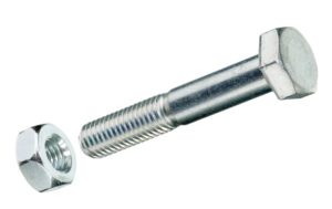 Krafter Sechskantschrauben mit Muttern M 8x 50 mm DIN 931 A2 Edelstahl rf 2 ST