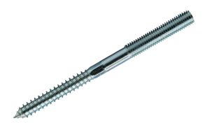 Krafter Stockschrauben M10x140 mm Stahl blau verzinkt 2 ST