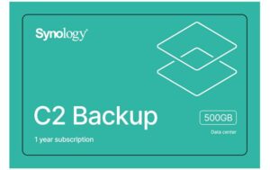 Synology C2 Backup Lizenz 1-Jahreslizenz, 500GB Backup auf C2 Cloud