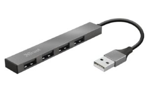 Trust Halyx Mini USB Hub mit 4-Port Aluminium kaufen Schweiz | Mediatech.ch