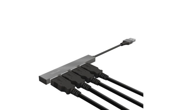 Trust Halyx Mini USB Hub mit 4-Port Aluminium