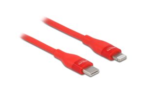 1295540 - Mediatech Delock USB Type-C zu Lightning, 0.5m Rot, MFi, für iPhone, iPad und iPod kaufen Schweiz | Mediatech.ch