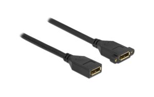 Delock DisplayPort 1.2 Kabel Buchse/Buchse 1m, Schwarz, max. 3840 x 2160 @ 60 Hz kaufen Schweiz | Mediatech.ch