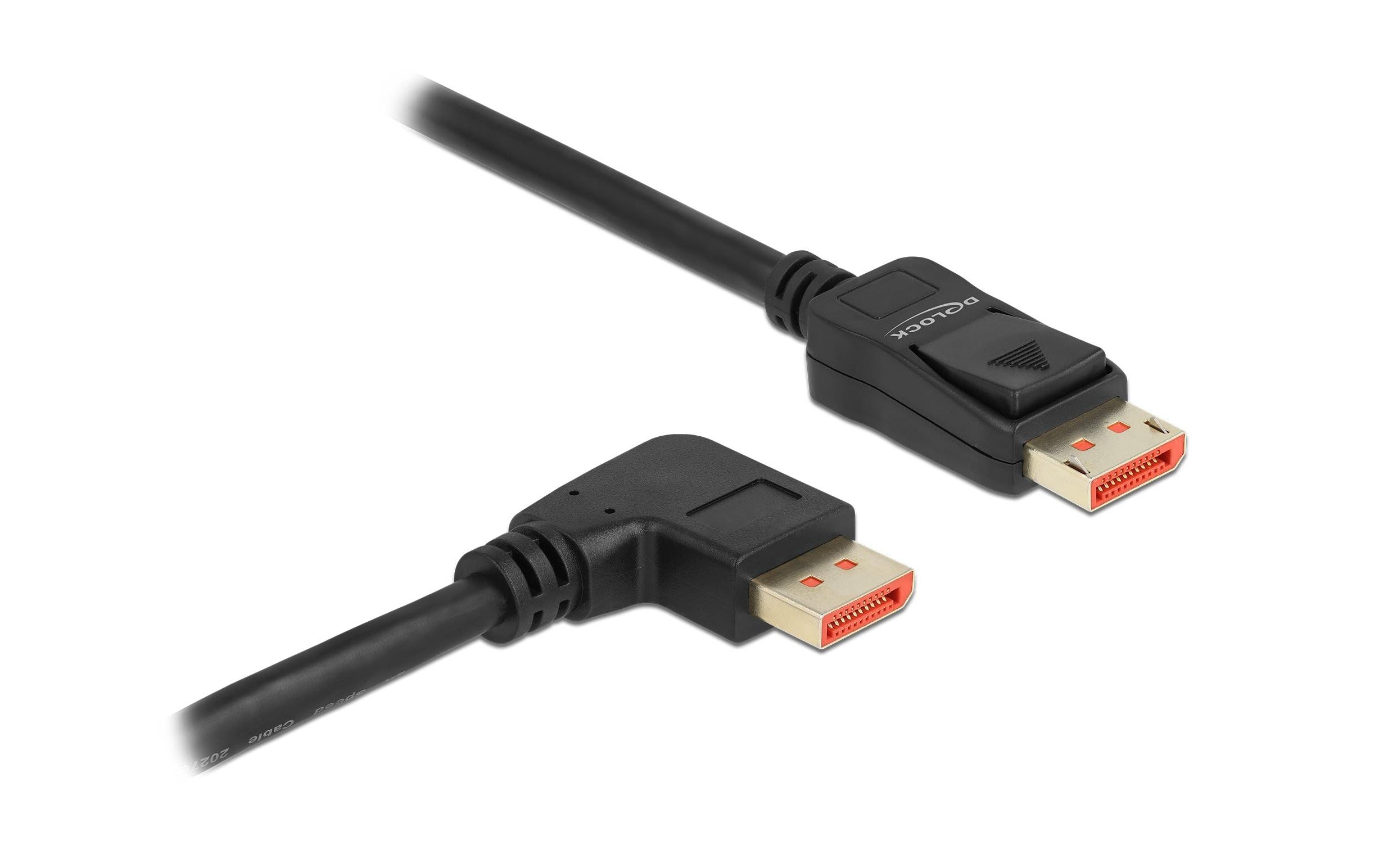 1295563 - Mediatech Delock DisplayPort Stecker/Stecker 90 Grad Rechts gewinkelt, 8k 60Hz, 2m kaufen Schweiz | Mediatech.ch