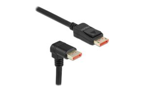 Delock DisplayPort Stecker/Stecker 90 Grad Rechts gewinkelt, 8k 60Hz, 2m