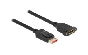 1295585 - Mediatech Delock DisplayPort Verlängerungskabel Stecker zu Buchse, zum Einbau, 8K 60Hz, 1m kaufen Schweiz | Mediatech.ch