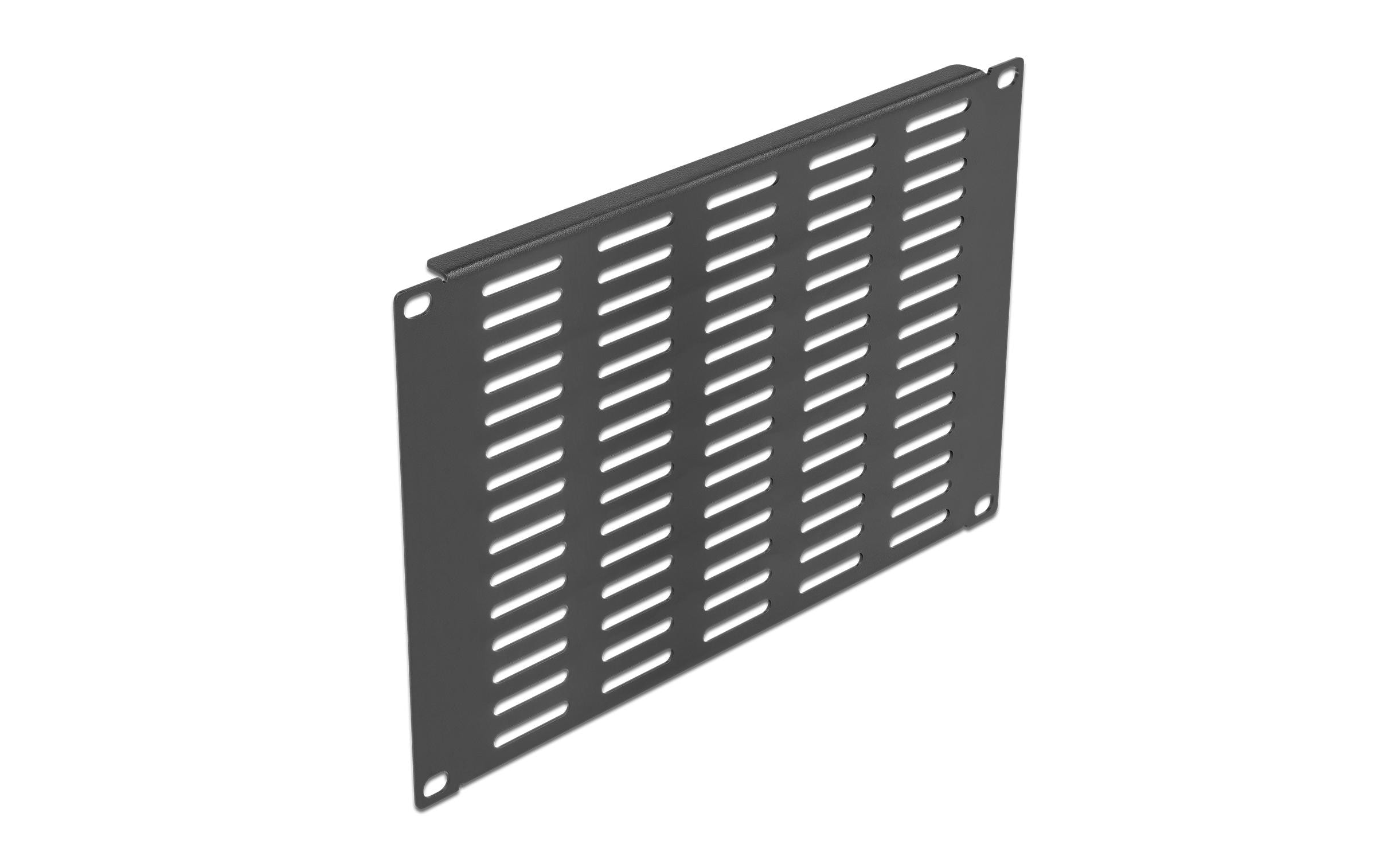 Delock 10 Netzwerkschrank Panel, 4 HE Mit Lüftungsschlitzen horizontal, schwarz kaufen Schweiz | Mediatech.ch