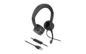 1295607 - Mediatech Delock USB Stereo Headset für PC/Notebook mit Kabelfernbedienung und Quick-Mute kaufen Schweiz | Mediatech.ch