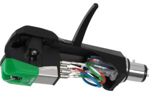 Audio-Technica AT-VM95E/H stereo cartridge on AT-HS6 Headshell