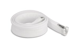 Delock Geflechtschlauch, 1mx30mm Reissverschluss, hitzebeständig, Weiss