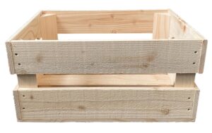 Holz Zollhaus Obstharasse roh Fichte/Tanne,40x30x20cm (LxBxH),FSC Mix 70%