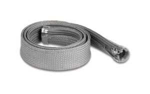 Delock Geflechtschlauch 1mx30mm Reissverschluss, hitzebeständig, Grau