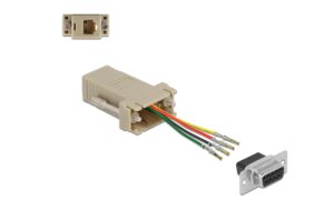 Delock Adapter D-Sub 9-Pin, Montagesatz 9-Pin Buchse zu RJ11/RJ14 6P/4C Buchse kaufen Schweiz | Mediatech.ch
