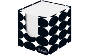 Herlitz Notizzettelkasten Just Black 9x9x9cm, 700 Blatt