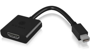 ICY BOX IB-538a Mini Dis.Port zu HDMI Auflösungen bis zu 1920x1200@60 Hz