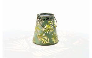 STT Solar Antic Lantern Bamboo 1 LED ww, 15x16cm, green