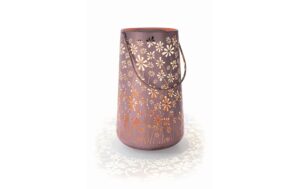 STT Solar Antic Lantern Daisy 1 LED ww, 46x28cm, old rose